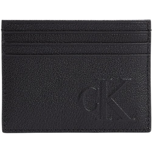Calvin Klein Jeans Denarnice SCULPTED IMPRESSION CARD CASE LV04G1024G Črna Cene
