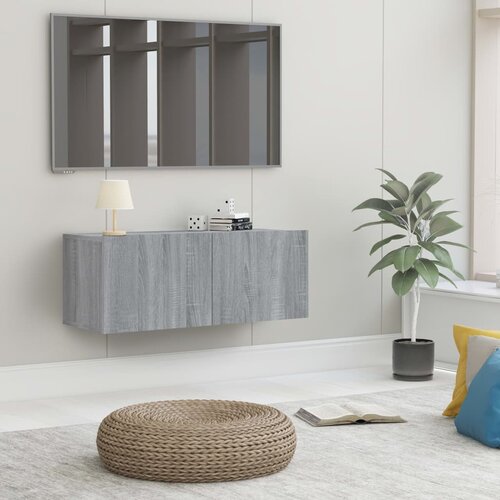 vidaXL TV omarica siva sonoma 80x30x30 cm konstruiran les Cene