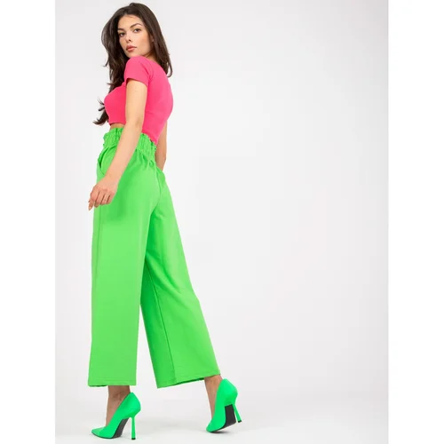 Fashion Hunters Basic light green high waisted sweatpants