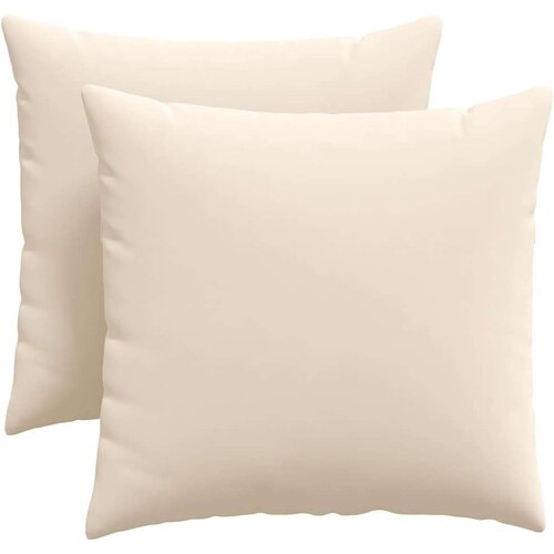 VidaXL jastučići za sofu 2 pcs bež 45 x 45 cm tkanina Slike