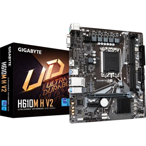 Gigabyte H610M H V2, DDR5, SATA3, HDMI, USB3.2Gen1, LGA1700 mATX, (21218213) Cene
