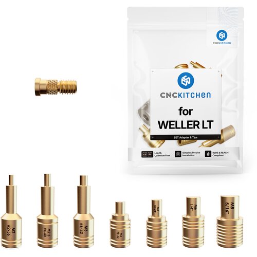 CNC Kitchen Dodaci za lemljenje + Weller LT adapter - 1 set Slike