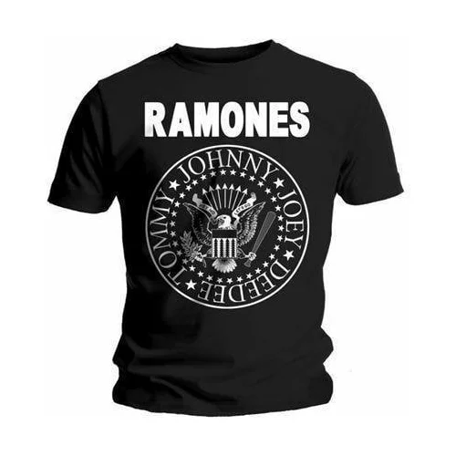 Ramones majica Seal XL Črna