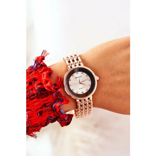 Kesi Watch On Bracelet With Cubic Zirconia ERNEST Rose Gold