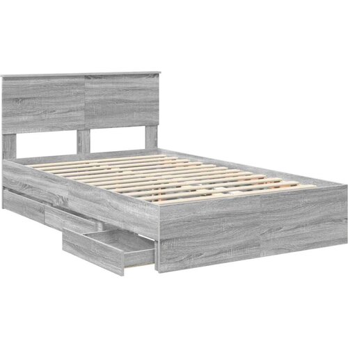  Okvir za krevet Siva Sonoma 120 x 190 cm Inženjersko Drvo - Sivi hrast sonoma 120 x 190 cm Cijene