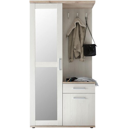 MID.YOU Garderobe 'Romance' , bela, barve hrasta Cene