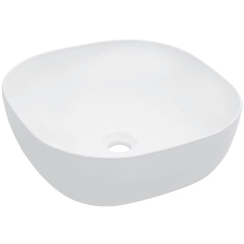 VidaXL Umivalnik 42,5x42,5x14,5 cm keramičen bel Slike