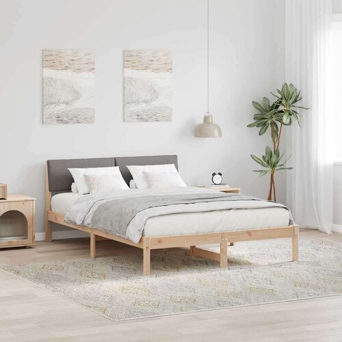  Kovinska posteljna konstrukcija Rjava in taupe 150 x 200 cm, (5000084058) Cene