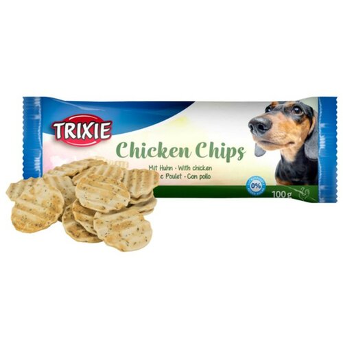 Trixie poslastica chicken chips 100g Slike
