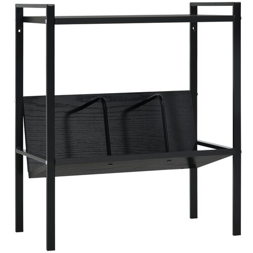 vidaXL Police za knjige s 2 razine crne 52x28x59 cm konstruirano drvo Cijene
