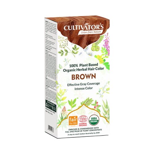 CULTIVATOR'S Organic Herbal Hair Color - Brown Cene
