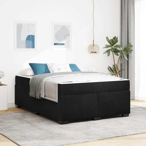 VidaXL Okvir kreveta s madracem Ostalo Crna 160 x 200 cm Bar&amp;scaron;un Slike