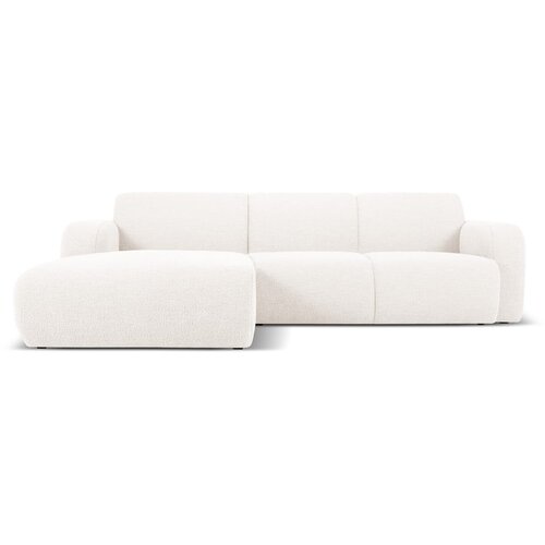 Micadoni Home bela kotna sedežna garnitura iz tkanine boucl&amp;eacute; (levi kot) molino &amp;ndash; Slike