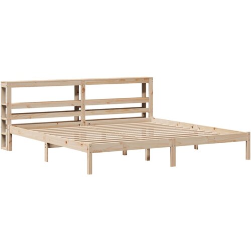 vidaXL Posteljni okvir z vzglavjem 180x200 cm borovina, (21292264) Cene