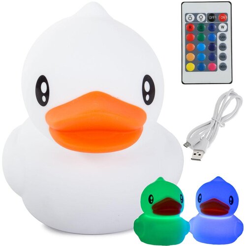  Led rgb punjiva meka dječja svjetiljka na dodir 1200mAh usb patka + daljinski Cijene