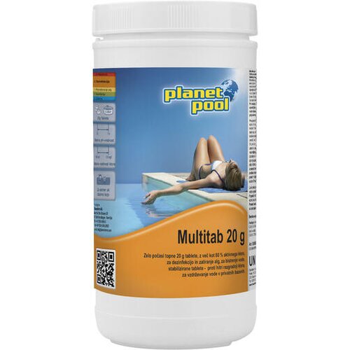 PLANET POOL Klorove tablete z algicidom in flokulantom Planet Pool Multitab (za dezinfekcijo, zatiranje alg, bistrenje bazenske vode, 1 kg/20 g) Cene