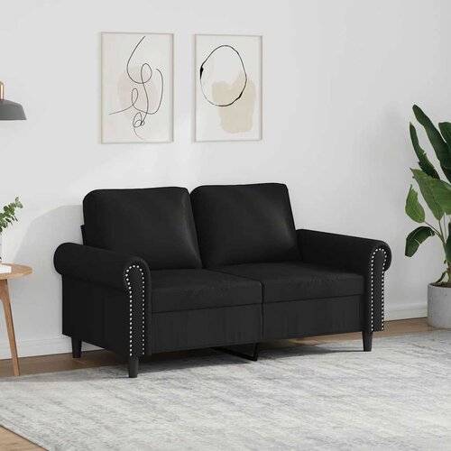  Dvosjed od tkanine crni 120 cm od umjetne kože Cijene