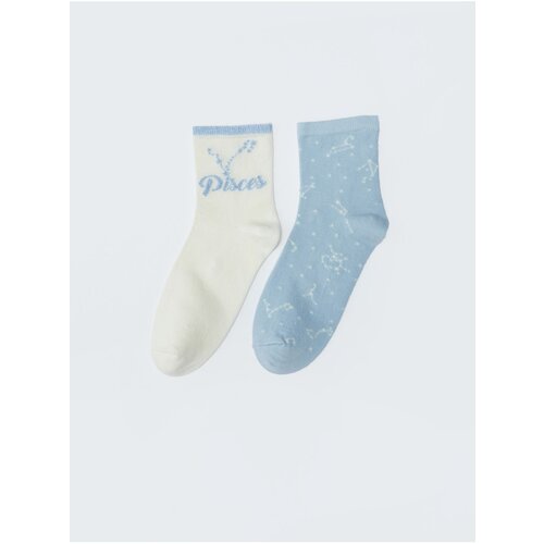 LC Waikiki 2-Piece Pisces Girls & Women's Crew Neck Socks Slike