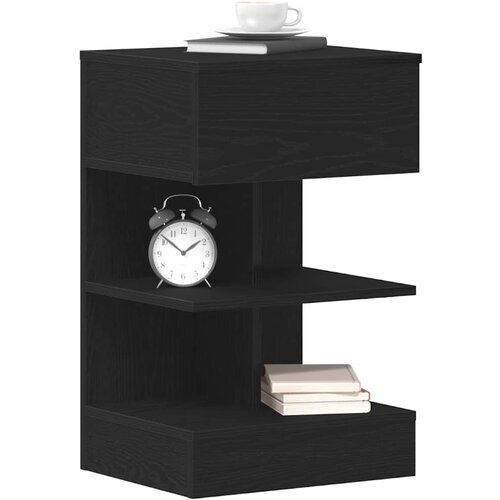  Noćni ormar Crni hrast 40 x 35 x 65 cm Konstruirano drvo Slike