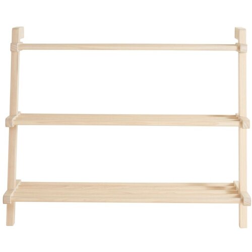 Jotex Stensko stojalo za čevlje iz masivnega bora v svetli naravni barvi 80x65x42 cm Eddison &amp;ndash; Slike