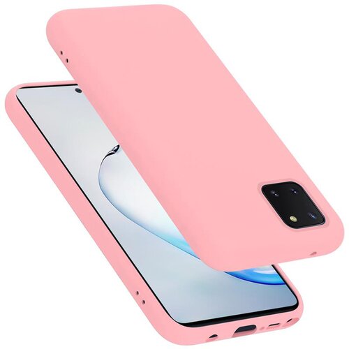 Cadorabo Ohi&amp;scaron;je združljiv s Samsungom v tekoči roza barvi - za&amp;scaron;čitni pokrov iz fleksibilnega silikona TPU, (20584951) Slike