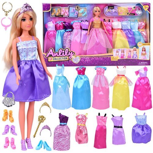 Anlily MODEL lutka + veliki set od 11 princezinih haljina i dodataka ZA5695 Cijene