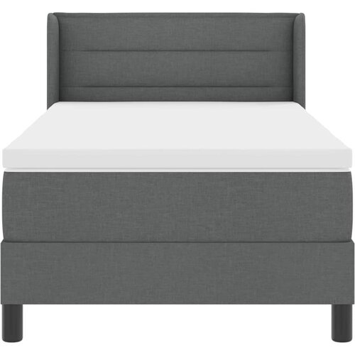  s opruga kutije Tamno siva 200 x 80 cm tkanina Slike