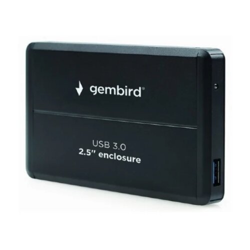 Gembird hdd/ssd external enclosure, 2.5", sataiii, USB3.0, aluminium, black Cene