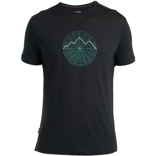 ICEBREAKER Funkcionalna majica 'Cool-Lite Sphere III' turkizna / črna