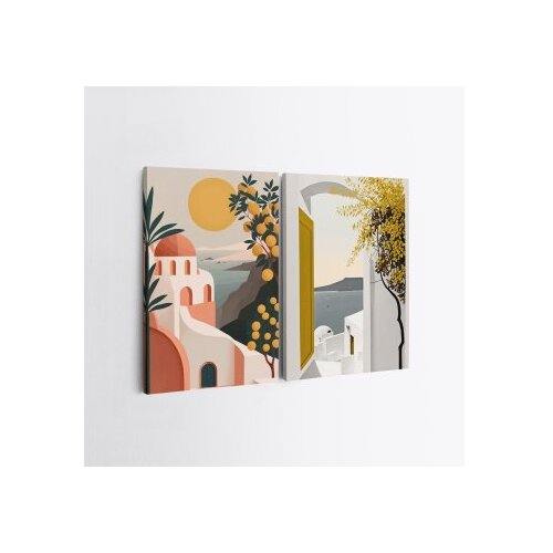 Wallity dekorativna slika 2KNV4328, 70x100cm, 2 dela Cene