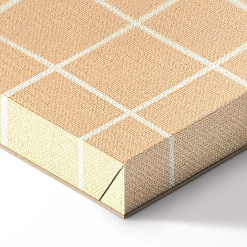  Slika - Waving Lines - Creamy Grid on a Noisy Pastel Background 20x30 Akustična Slike