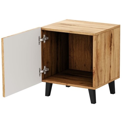  SET od 2 noćna stočića VAMOS 52x45 cm hrast wotan Slike