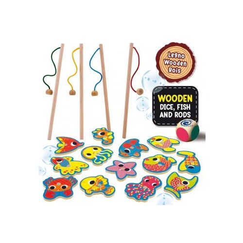 Lisciani Montessori Wood igra ribolov magnetna 98354 Slike