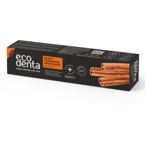 Ecodenta crna pasta za izbeljivanje zuba sa ukusom cimeta Slike