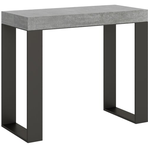 Ityhome 90 x 77 konzolna miza siva, (20847840) Slike