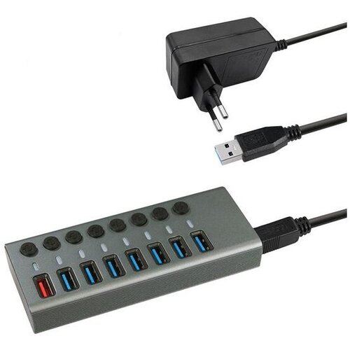 MaxTrack uSB 3.0 HUB CH 11 8-port Slike