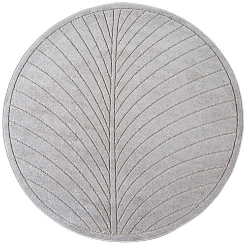 Ayyildiz Carpets Okrogla notranja in zunanja preproga v srebrni barvi &oslash; 160 cm Nova 1204 &ndash; Cene