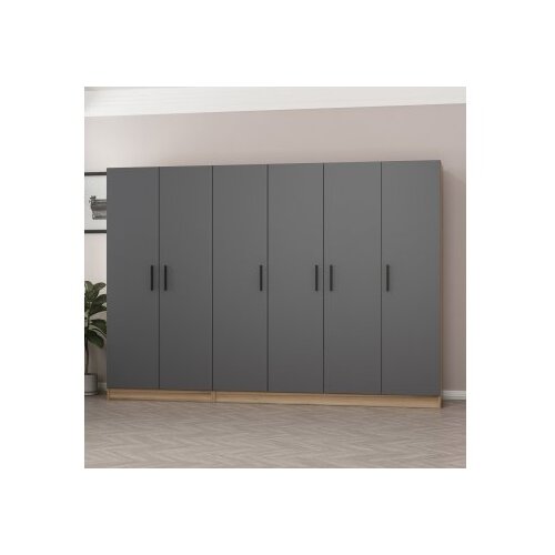 Hanah home kale - 7510 anthracite wardrobe Slike