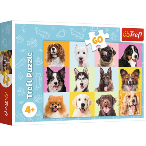 Puzzle 60 - Slatki psići / Trefl 17374 Cijene
