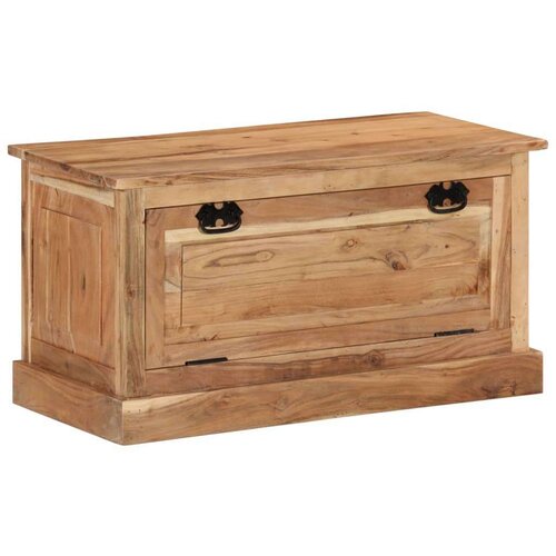 VidaXL Klupa za pohranu cipela 85x40x45 cm od masivnog bagremovog drva Slike