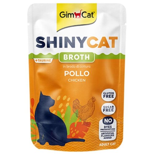 Gimcat Vlažna hrana za mačke Shinycat, Piletina, 70g Slike