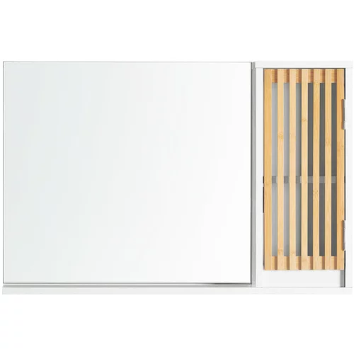 SoBuy stenska omarica z vrati v ogledalu v beli barvi v skandinavskem slogu, (21123441)