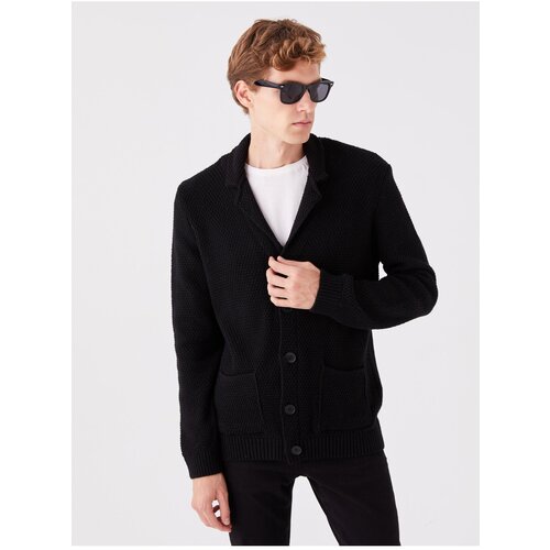 LC Waikiki Standard Fit Jacket Collar Men&amp;#039;s Knitwear Cardigan Slike