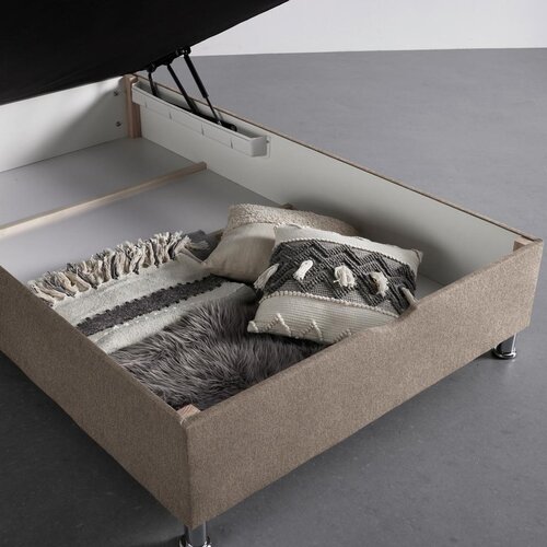 M&amp;ouml;max Postelja Boxspring Oviedo, Barva Kapučina,140x200 Slike