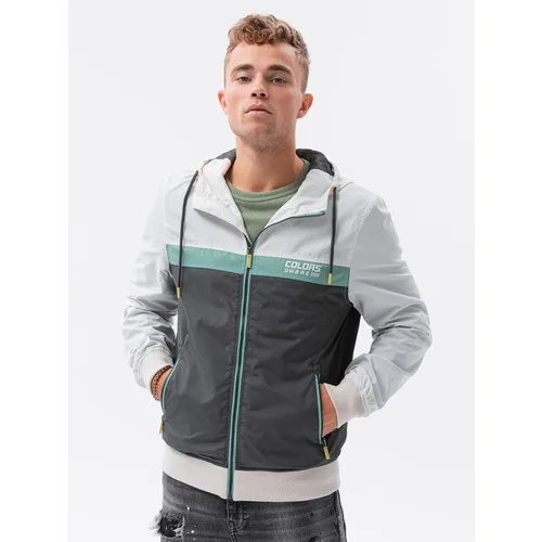 Ombre Men's windbreaker jacket with hood