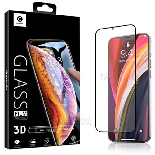 Mocolo - 3D zakrivljeno potpuno ljepljivo staklo za iPhone 12 Pro Max - crno Cijene