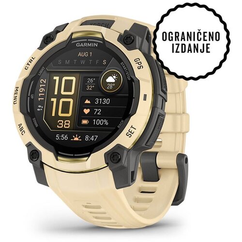 Garmin pametni sat Instinct 3 45 mm AMOLED, citrin žuti (Limited Edition) Cene