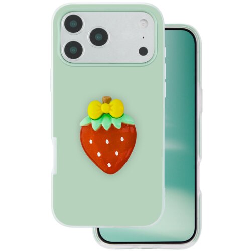 Onasi Tutti Frutti 2v1 silikonski ovitek za iPhone 17 Pro - zelen Cene