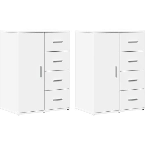 Maison Chic Komoda - Predalnik 2 kosa bela 59x39x80 cm inženirski les, (21720650) Cene