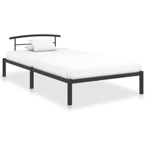 VidaXL Posteljni okvir črn kovinski 100x200 cm, (20648071) Slike